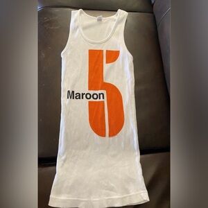 Adult Tank Top - White and Orange